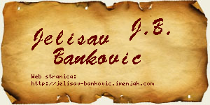 Jelisav Banković vizit kartica